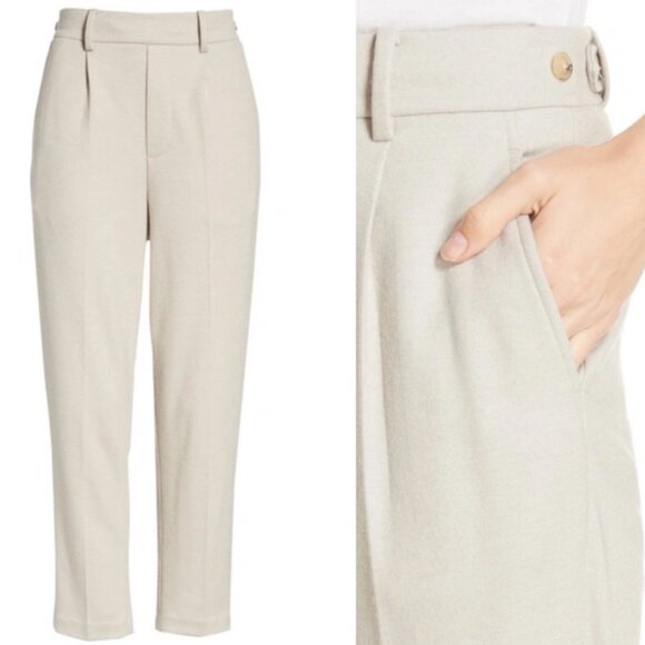 EUC Women's VINCE Pull-On Wool Trouser Pants in Marble | Size Medium - Picture 1 of 12